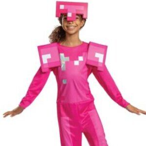 Disguise‎ Licensed Girl Minecraft Classic Pink Armor Child Costume Size M (7-8)
